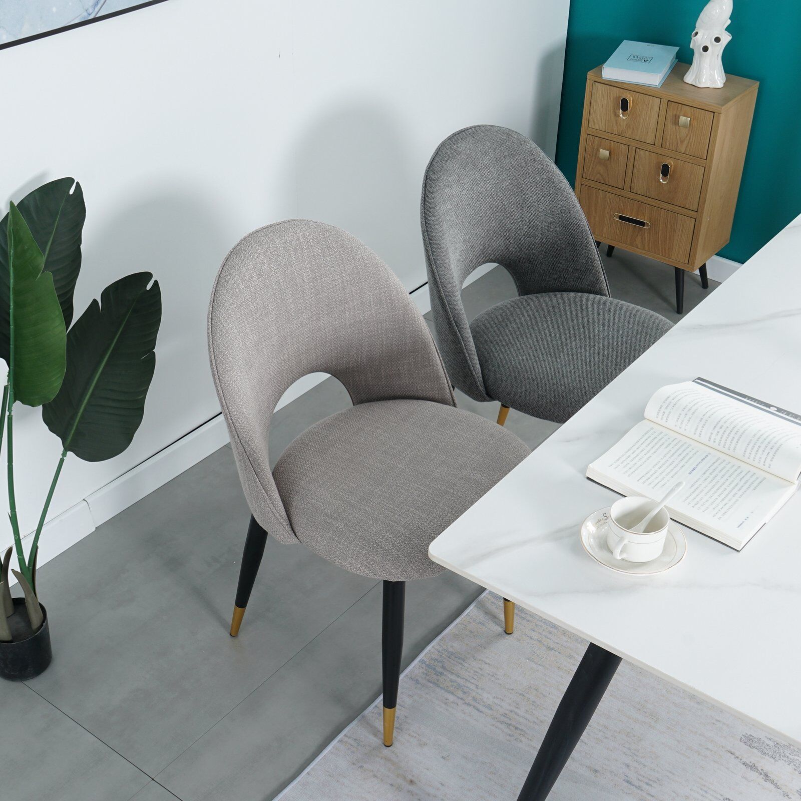 Sackcloth Fabric Seat-1