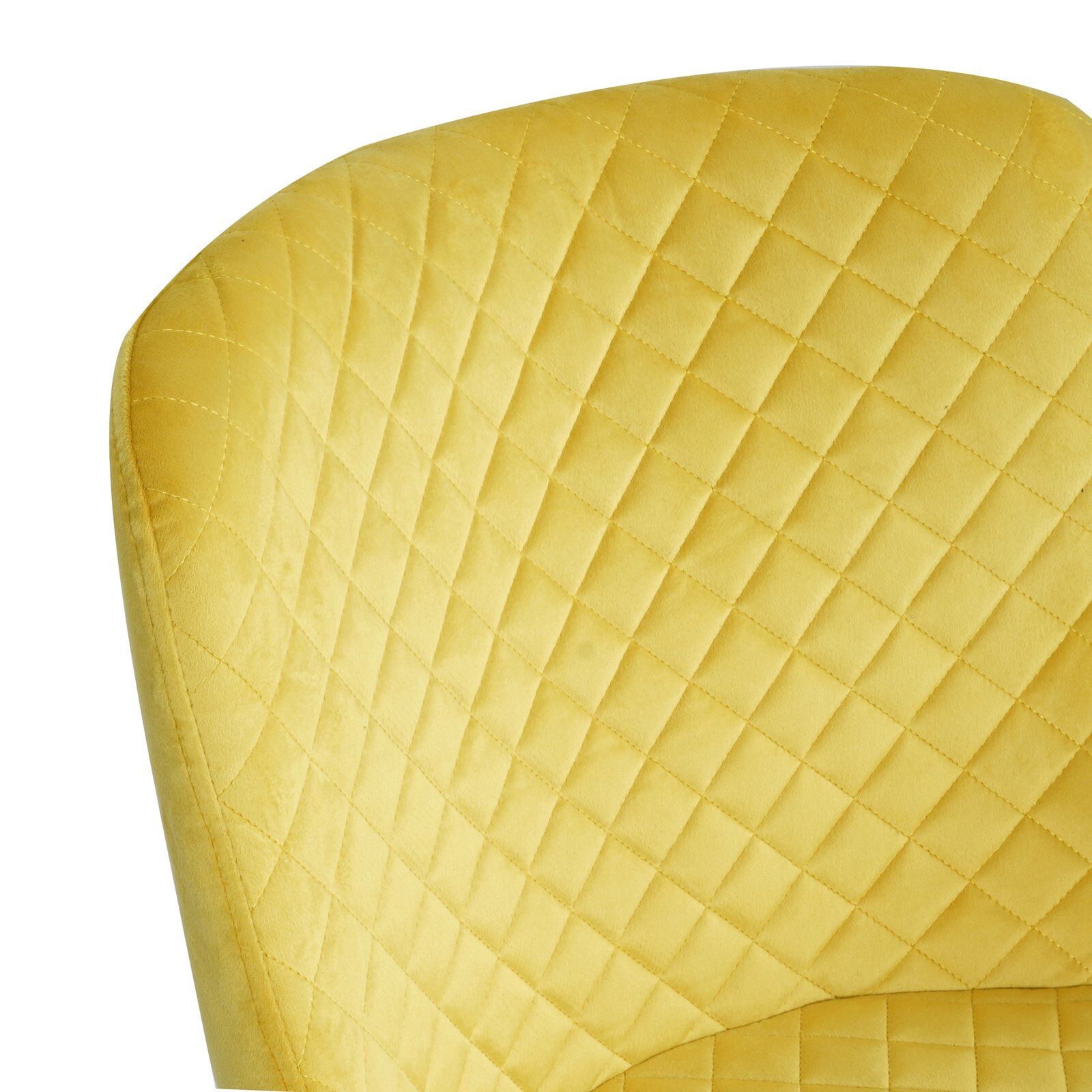 Fabric Yellow Dining Chair-5