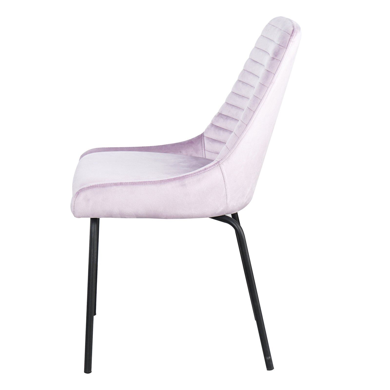 Pink Fabric Dining Chair-2