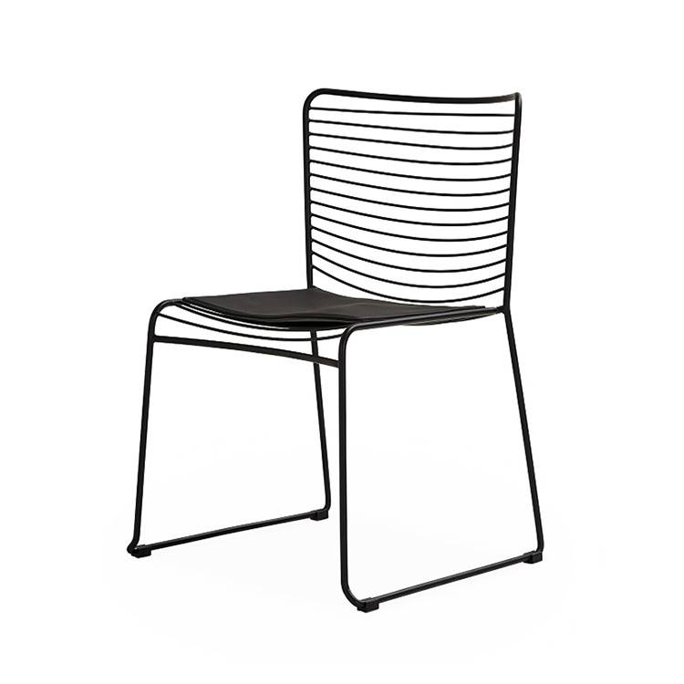 Modern Metal Frame Coffee Shop Chairs Dining Chair-1