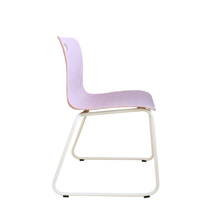 Stackable Fashion Plastic Chair Backrest Office Chair-3