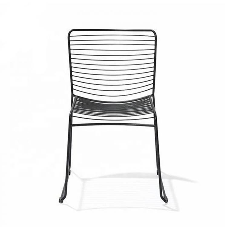 Modern Metal Frame Coffee Shop Chairs Dining Chair-2