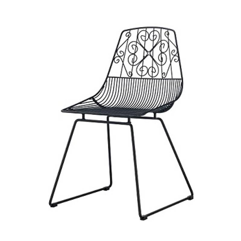 Nordic Hollow Wire Dining Chair For Outdoor-1