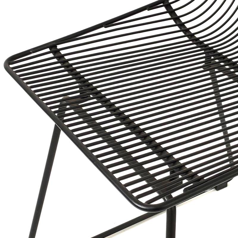 Modern Metal Frame Coffee Shop Chairs Dining Chair-4
