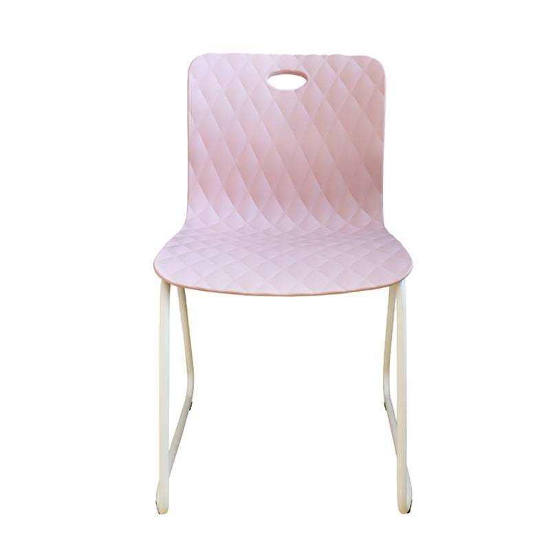 Stackable Fashion Plastic Chair Backrest Office Chair-2