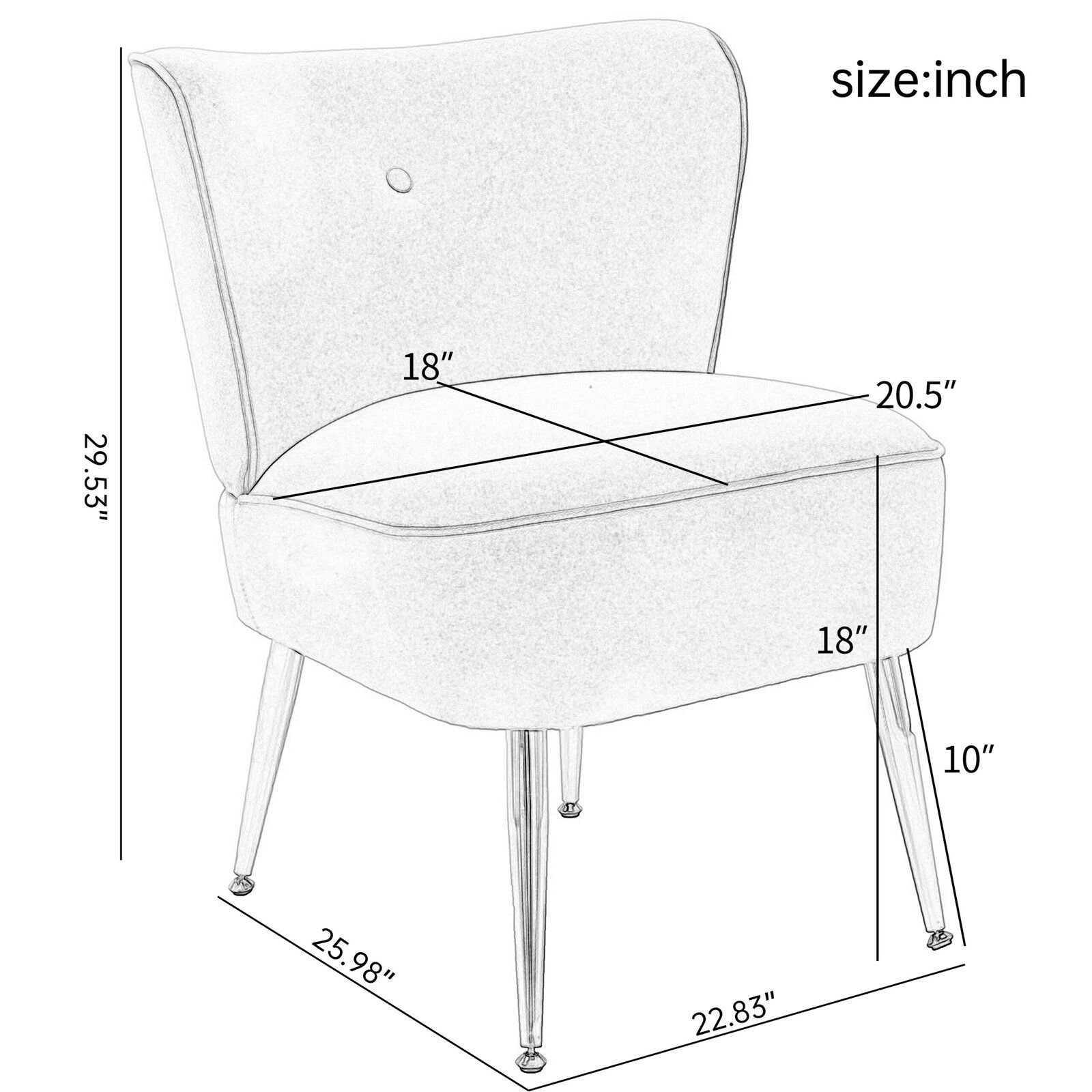 Pink Velvet Fabric Upholstered Seat Chairs-6