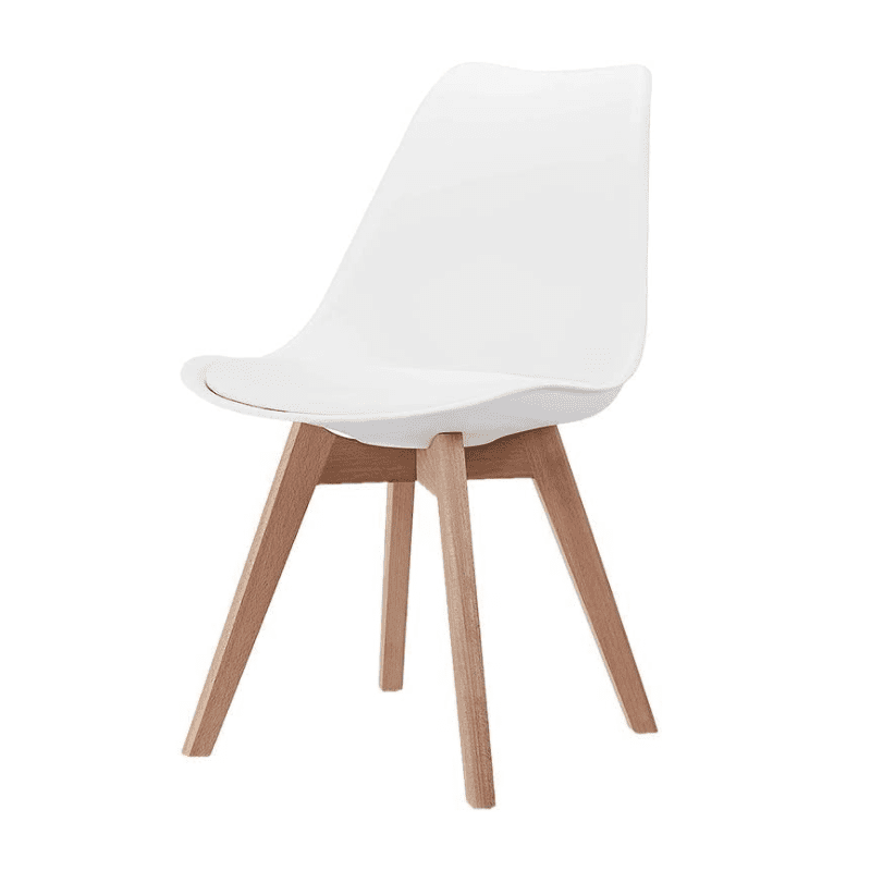 Morden Tulip Chair Wooden Legs Plastic New Wood Style-1