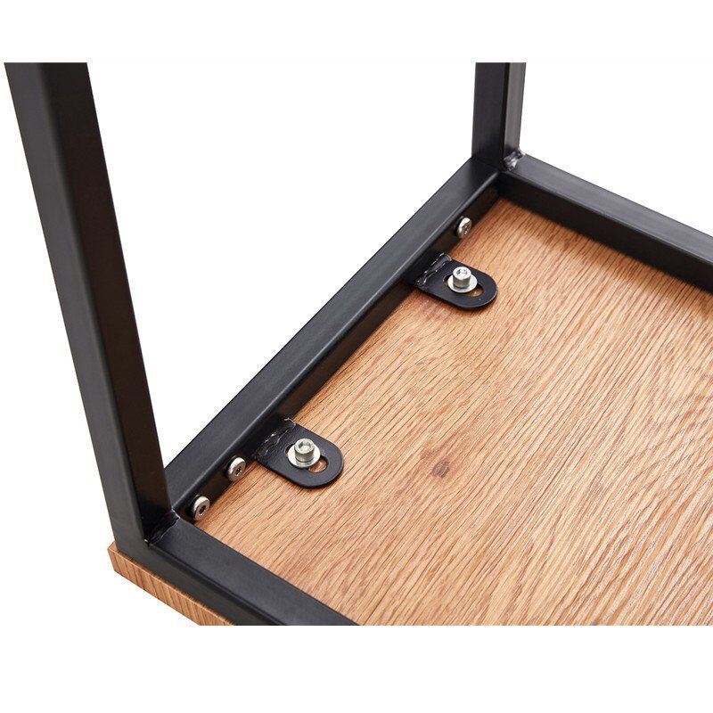 Living Room Square Side Table Merged Wooden Coffee Table-4