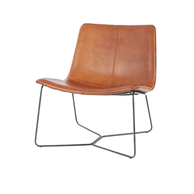 Modern Style Leather Stainless Steel Frame Dining Chair-1